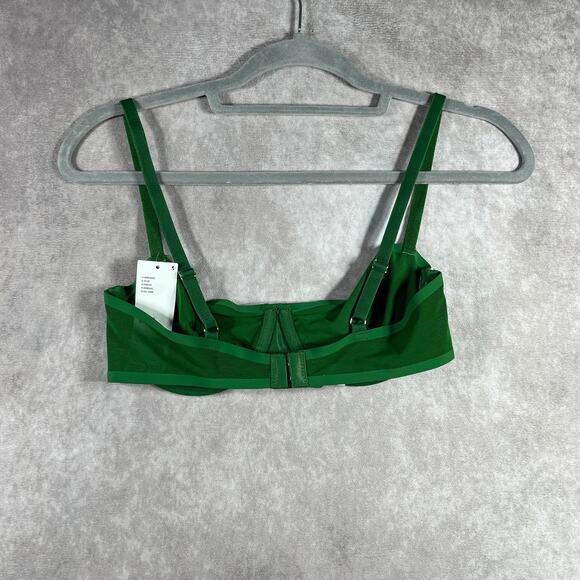 Out From Under Balconette Bra Womens Size 34C Green Underwire Unlined NEW - Picture 2 of 6